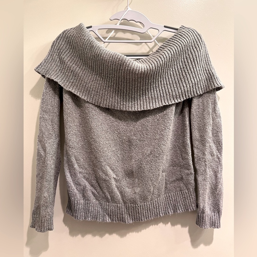 Aerie Off-Shoulder Cowl Sweater S